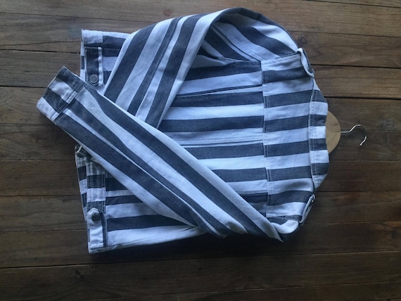 Stripped cropped jacket