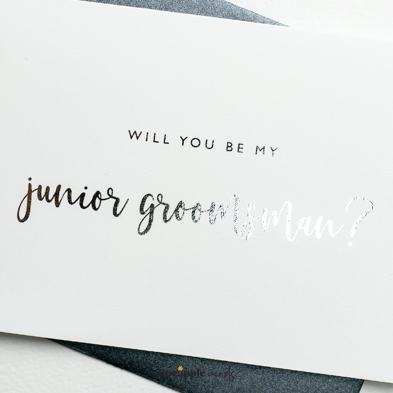 Will you be my Junior Groomsman Cards Wedding Proposal Cards