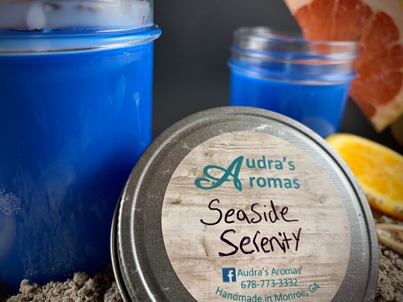 Seaside Serenity Candle/ Beach Scented Candle/ Ocean Candle/ Etsy