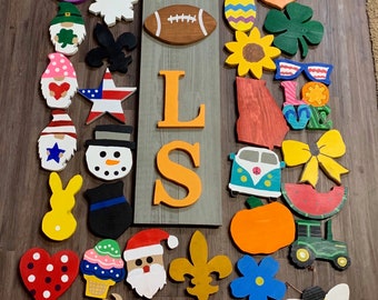 Interchangeable Vols Sign, Tennessee Volunteers, Tennessee Football, Apartment Decor, Front Porch Sign, Interchangeable Seasonal Sign