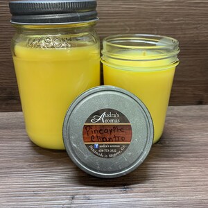 Pineapple Cilantro Candle/ Fruity Scent/ Pineapple Candle/ Summer Decor/ Pineapple Decor