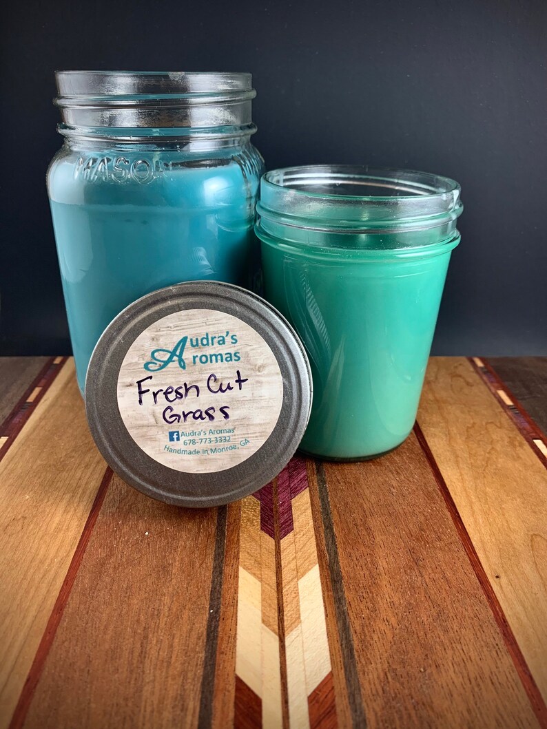 Fresh Cut Grass Candle Lawn Scented Candle Fresh Candle Etsy