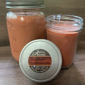 Bourbon Butterscotch Candle/ Manly Candle/ Gift For Him/ Man Cave Decor