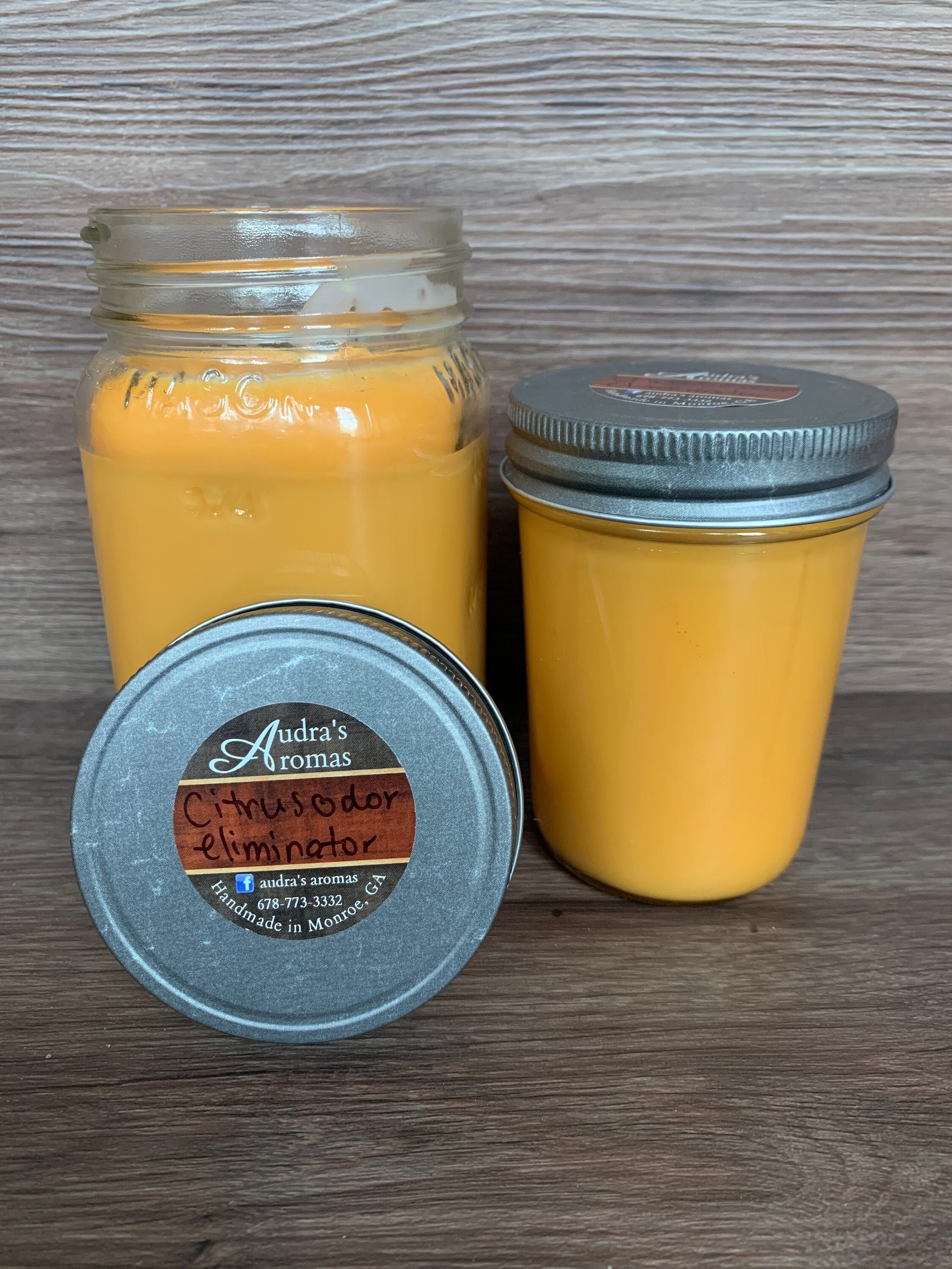 Citrus Odor Eliminator Scented Candle Lemon Candle Odor Etsy