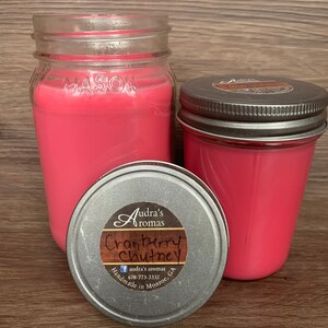 Cranberry Chutney Candle/ Fruity Candle/ Summer Scent/ Cinnamon Candle/ Gift For Her
