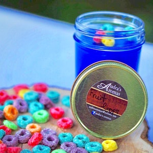 Fruit Loops Candle/ Cereal Candle/ Fruity Candle/ Fruit Loops