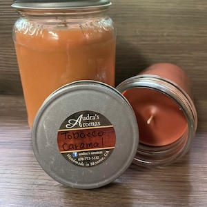 Tobacco Caramel Candle/ Masculine Candle/ Tobacco Candle/ Man Candle