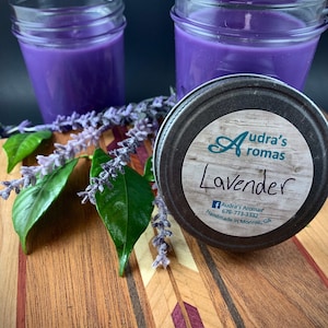 Lavender Essential Oil Candle, Spring Candle, Scented Candle, Lavender Candle, Gift For Her