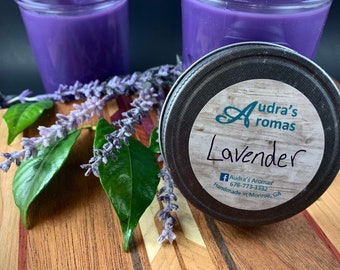 Lavendel ätherische Ölkerze, Frühlingskerze, Duftkerze, Lavendelkerze, Geschenk für Sie