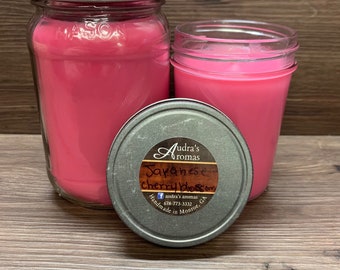 Japanese Cherry Blossom Candle/ Floral Candle/ Spring Decor/ Gift For Her