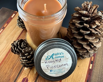 Roasted Pinecones Candle/ Pine Scent/ Earthy Candle/ Man Candle
