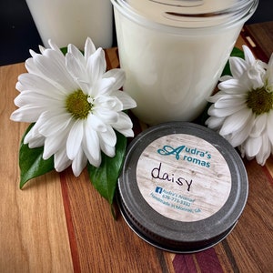 Daisy Candle, Floral Candle, Spring Decor, Daises, Floral Scent, Spring Candle