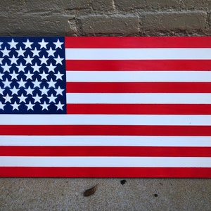 Wooden American Flag, Patriotic American Flag, Military Graduation, United States Flag, Wood Art, Fourth of July Decor, Wooden Flag Art