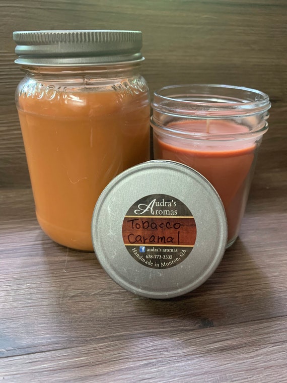 Tobacco Caramel Candle/ Masculine Candle/ Tobacco Candle/ Man Candle