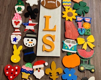 Interchangeable Vols sign, Tennessee Volunteers, Tennessee Football, Apartment Decor, Front Porch Sign, interchangeable Seasonal Sign