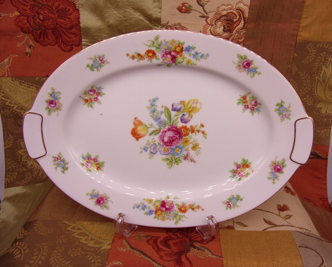 Vintage Made in Occupied Japan Ceramic Large Platter With Etsy