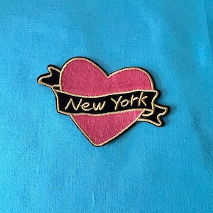 New York Patches - Iron On Patch - Love New York Iron On Patches - Patches For Jackets - Iron On