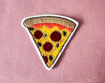 Peperoni Pizza Aufnäher - Pizza Aufbügler - Aufbügler Pizza - Essen Aufbügler - Aufbügler