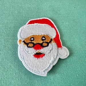 Santa Patch - Christmas Iron On Patch - Santa Claus Iron On Patches - Patches For Jackets