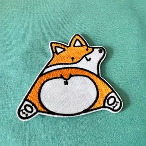 Shiba Inu Aufnäher - Corgis Aufnäher - Hund Aufnäher - Patches für Jacken - Aufbügler