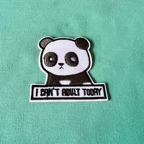 Panda Iron on Patches - Etsy