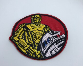 Star Wars Patch - Star Wars Iron On Patch - C3PO Patch - R2D2 Patch - Star Wars Iron On Patches / Patches For Jackets