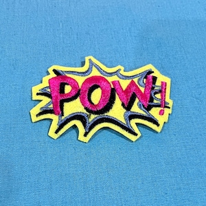 POW! Toppe - Iron On POW! Patch - POW! Toppe termoadesive - Toppe per giacche - Toppe termoadesive