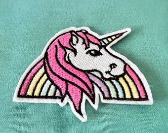 Unicorn Patches - Rainbow Iron On Patch - Iron on Unicorn Patch - Iron On Patches - Patches For Jackets - Sew On Iron On Patch