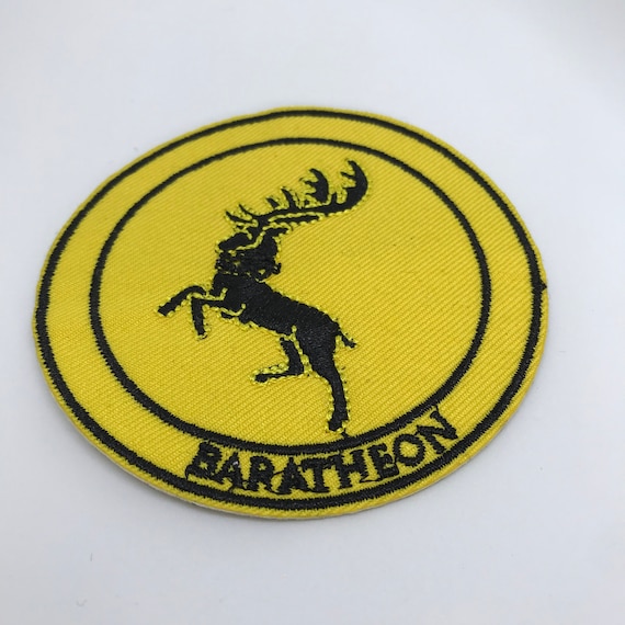 Game Of Thrones Sur Baratheon Fer Coudre Patch Brod/é Cosplay