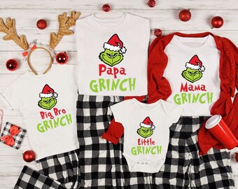 grinch family pjs