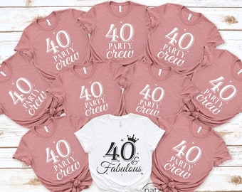 40th Birthday Shirt, 40 Birthday Shirt, 40th Birthday Shirt, 40 and Fabulous Shirt, 40th Birthday Shirts, Forty Birthday Shirts, 40 Af Tee