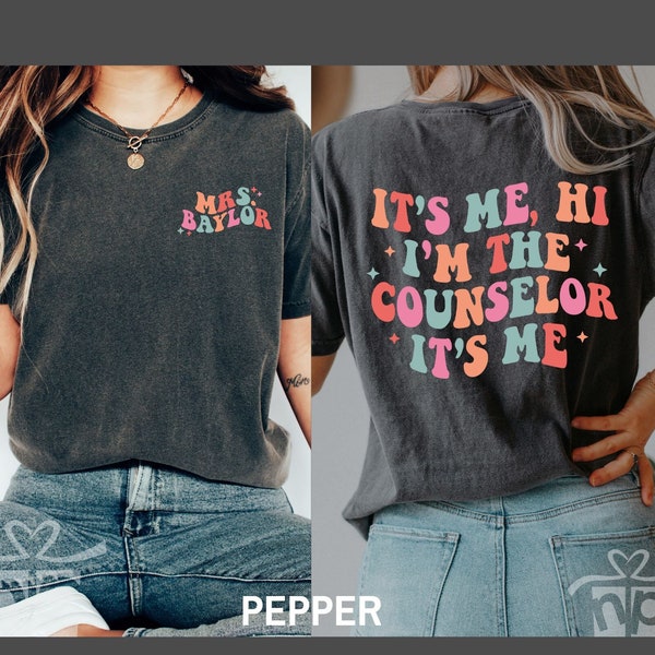 It's Me Hi I'm The Counselor It's Me Shirt, Personalized School Counselor Shirt, Funny Counselor Shirt, School Counselor, Educator Shirt