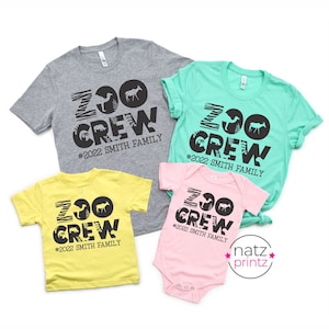 Zoo Crew Shirts, Family Matching Shirts, Zoo Trip Shirt, Safari Shirts, Custom Family Shirts, Zoo Squad Shirt, Vacation Shirts, Friends Tee