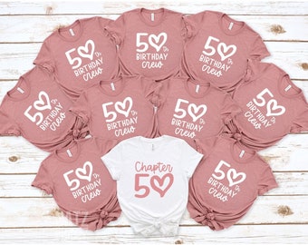 50th Birthday Shirt, 50th Birthday Crew Shirt, Fiftieth Birthday Shirt, Birthday Trip Shirt, 50th Birthday Gift, Fifty Tees, Chapter 50