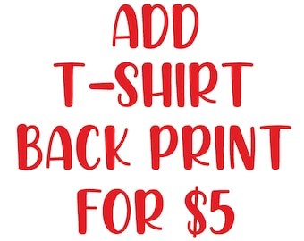 T-Shirt Achterprint