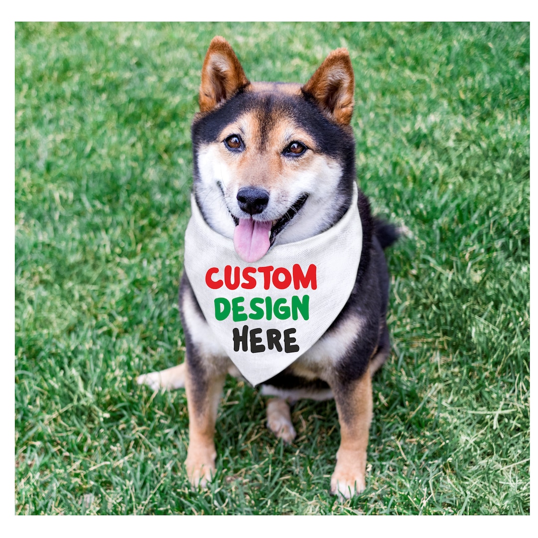 Custom Dog Bandana Personalized Dog Bandana Dog Bandana With Etsy