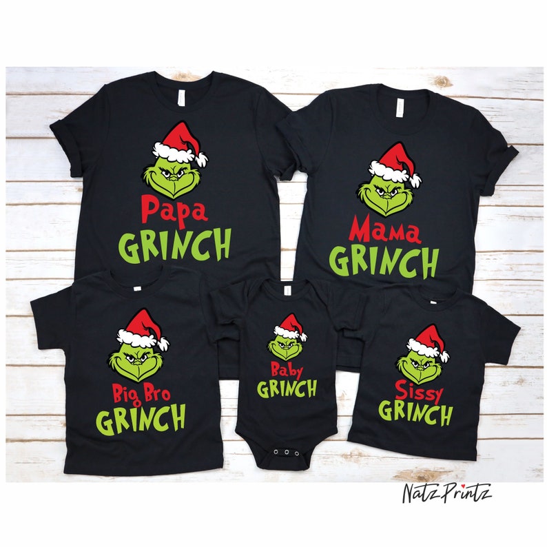 grinch matching shirts