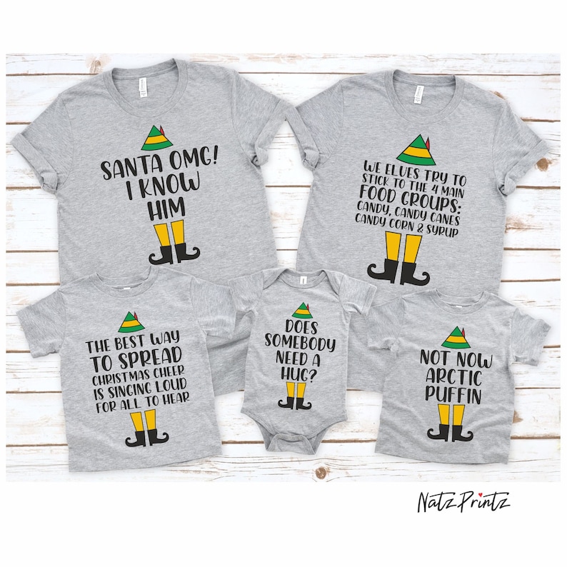 Buddy the Elf Shirts Elf Movie Quote Cotton Headed Etsy España