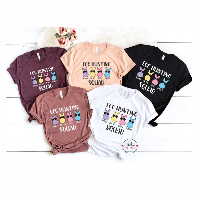 Easter Family Shirts, Egg Hunting Squad Easter Shirt, Easter Matching