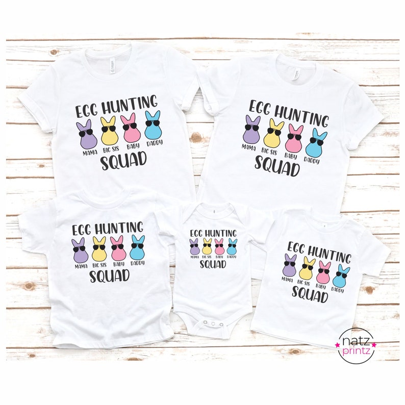 Easter Family Shirts, Egg Hunting Squad Easter Shirt, Easter Matching
