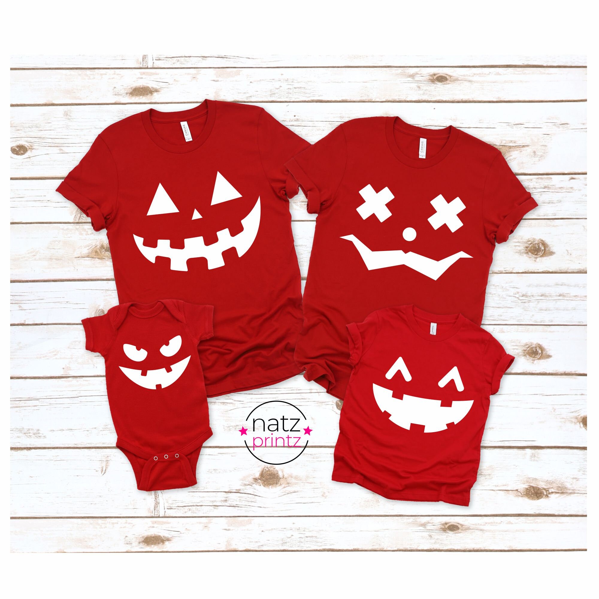 Halloween Shirt Halloween Pumpkin Face Shirt Family Etsy