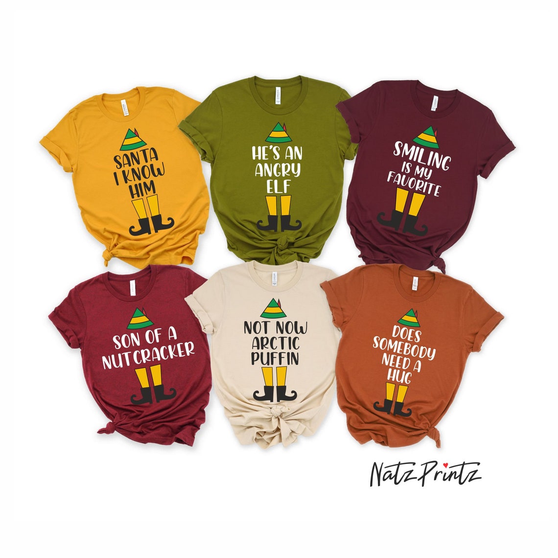 elf 1 elf 2 shirts