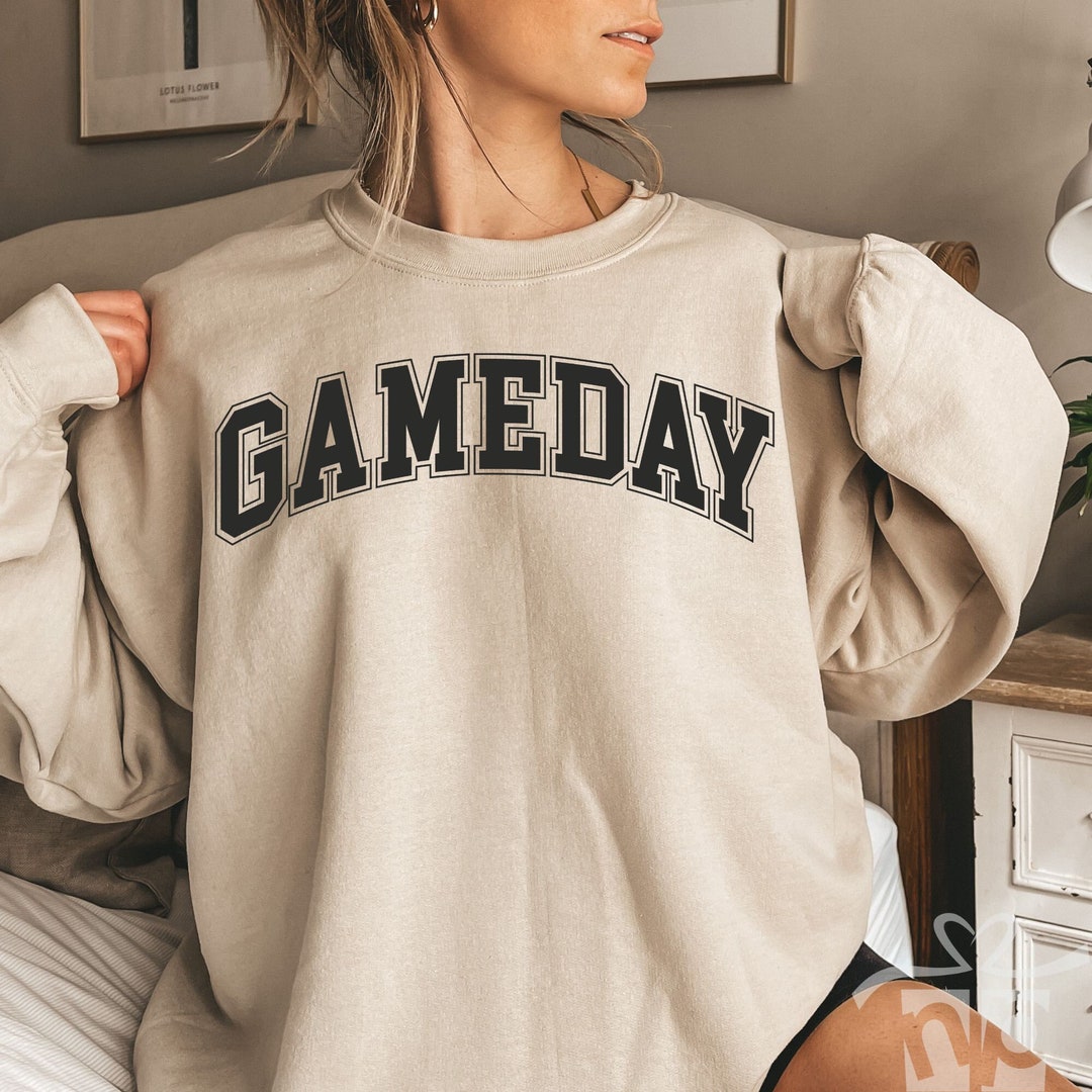 QYZ-Top Football Game Day Sweatshirts Weekends Coffee And Football Sweatshirt Women
