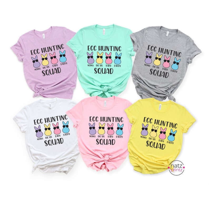 Easter Family Shirts, Egg Hunting Squad Easter Shirt, Easter Matching