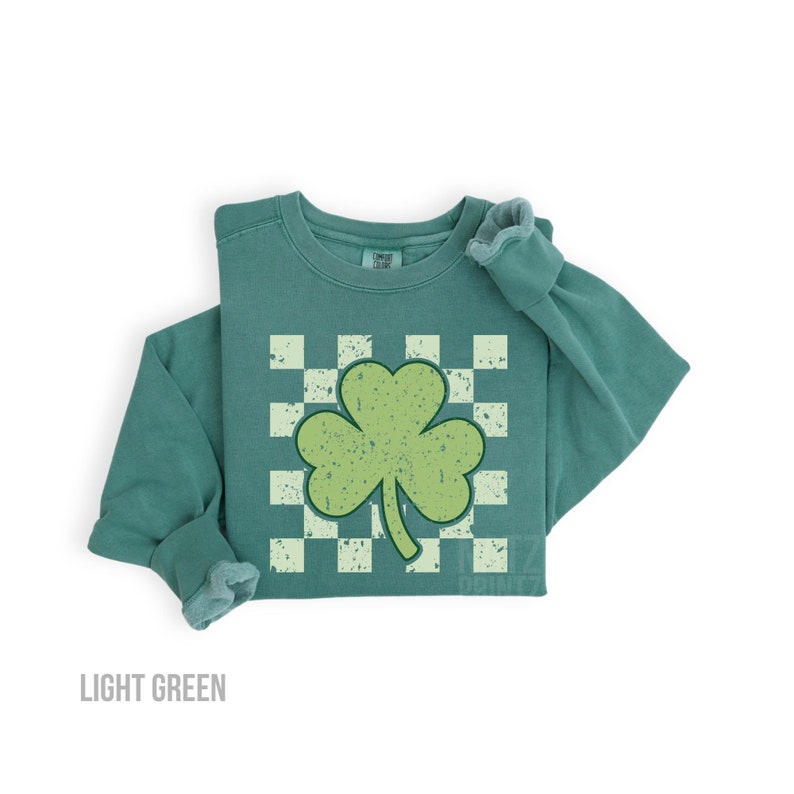 Comfort Colors®, Retro St Patrick's Sweatshirt, Shamrock Sweatshirt