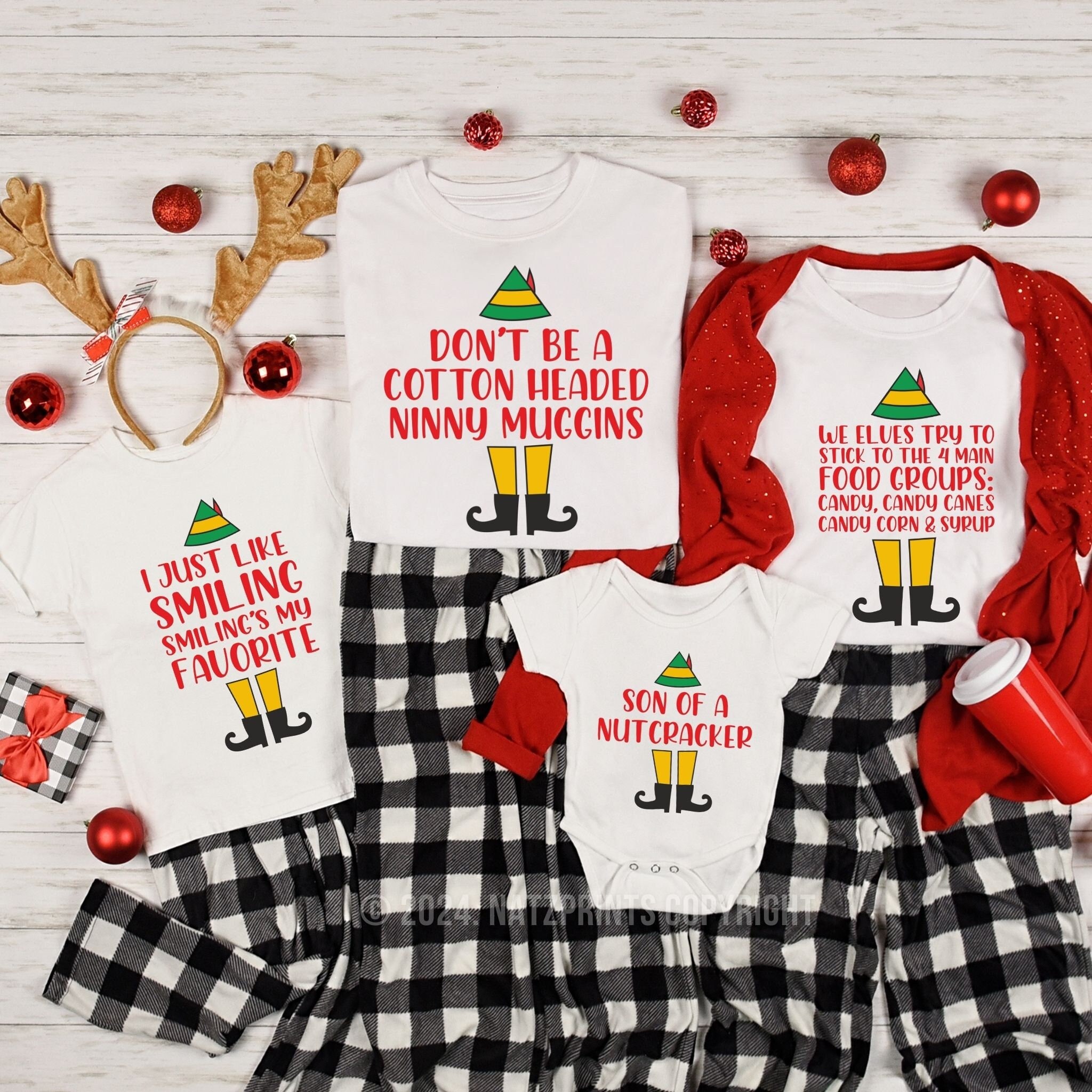 Elf Family Pajamas Etsy Canada