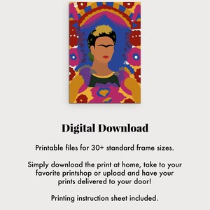 Frida Kahlo Digital Download Printable Art Poster Home - Etsy