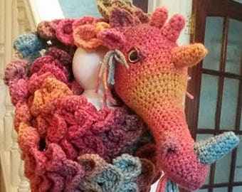 Dragon Scarf - Crochet PATTERN