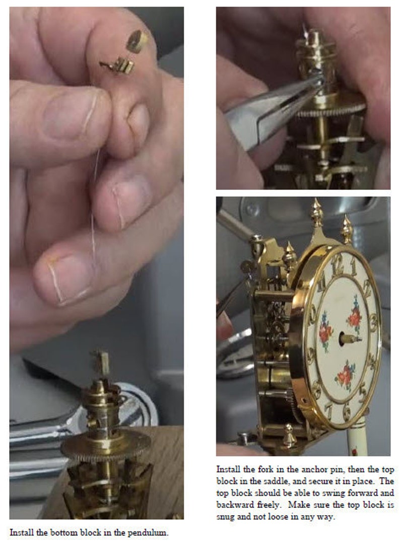 Happy Anniversary Clocks, Owners Repair Manual, Step by Step Etsy