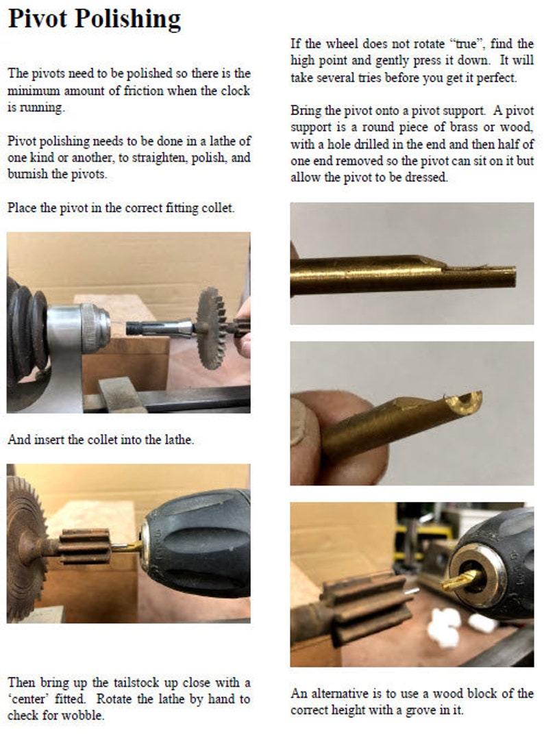 Wooden Clock Movement Restoration eBook, DIY Repair Guide (PDF) image 6